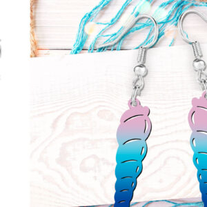 Intra απο ξύλο plywood 3mm-4mm πάχος – Αρχείο κοπής με λέιζερ Sea Shell Beach Earrings Δίασταση  5x5 cm INTRAFABR-121506225