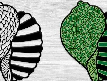 Intra απο ξύλο plywood 3mm-4mm πάχος – Sea Shell Δίασταση  20x20 cm INTRAFABR-32891594 - Image 2