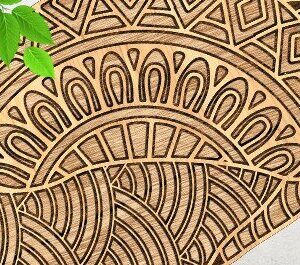 Intra απο ξύλο plywood 3mm-4mm πάχος – Sea Shell Δίασταση  20x20 cm INTRAFABR-34046198