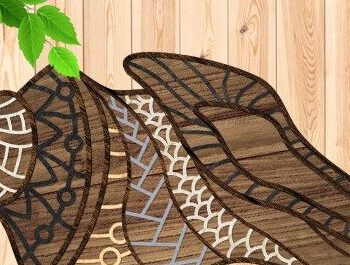 Intra απο ξύλο plywood 3mm-4mm πάχος – Sea Shell Δίασταση  20x20 cm INTRAFABR-34046203 - Image 1