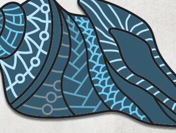 Intra απο ξύλο plywood 3mm-4mm πάχος – Sea Shell Δίασταση  20x20 cm INTRAFABR-34046203 - Image 5