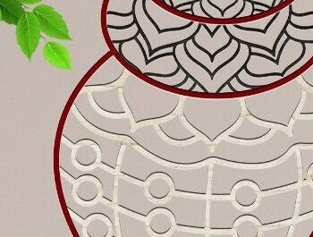 Intra απο ξύλο plywood 3mm-4mm πάχος – Sea Shell Δίασταση  20x20 cm INTRAFABR-34046231 - Image 3