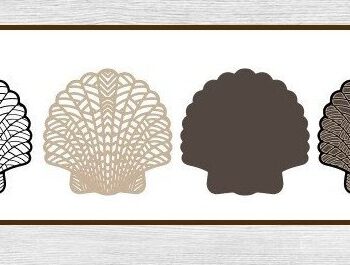 Intra απο ξύλο plywood 3mm-4mm πάχος – Sea Shell Δίασταση  20x20 cm INTRAFABR-32891580 - Image 3