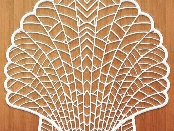 Intra απο ξύλο plywood 3mm-4mm πάχος – Sea Shell Δίασταση  20x20 cm INTRAFABR-32891580 - Image 5