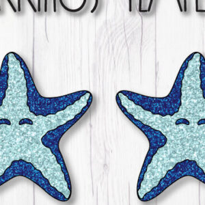 Intra απο ξύλο plywood 3mm-4mm πάχος – Πρότυπο σκουλαρίκια αστεριών θάλασσας Δίασταση  5x5 cm INTRAFABR-8181522