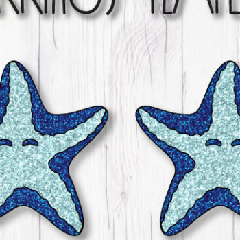 Intra απο ξύλο plywood 3mm-4mm πάχος – Πρότυπο σκουλαρίκια αστεριών θάλασσας Δίασταση  5x5 cm INTRAFABR-8181522 - Image 1