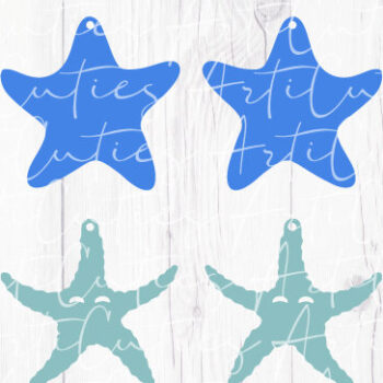 Intra απο ξύλο plywood 3mm-4mm πάχος – Πρότυπο σκουλαρίκια αστεριών θάλασσας Δίασταση  5x5 cm INTRAFABR-8181522 - Image 3