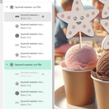 Intra απο ξύλο plywood 3mm-4mm πάχος – Αποκομμένο αρχείο Sea Star Kids Party Layered Δίασταση 20x20 cm INTRAFABR-99706447 - Image 3