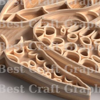 Intra απο ξύλο plywood 3mm-4mm πάχος – Επιγραφή Sea Turtle Wood, δώρο για τη μαμά Δίασταση 20x20 cm INTRAFABR-119170043 - Image 4