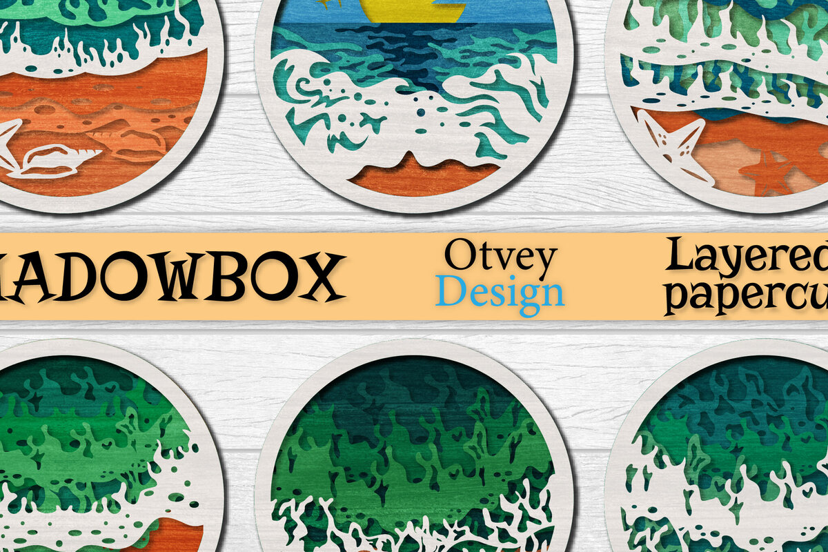 Intra απο ξύλο plywood 3mm-4mm πάχος – Πακέτα κοπής με λέιζερ 3D Layered Sea Wave Δίασταση  20x20 cm INTRAFABR-122011297