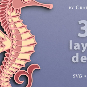 Intra απο ξύλο plywood 3mm-4mm πάχος – Αρχείο αποκοπής τρισδιάστατου επιπέδου Seahorse Δίασταση 20x20 cm INTRAFABR-67648954 - Image 1