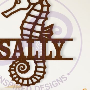 Intra απο ξύλο plywood 3mm-4mm πάχος – Αρχείο κοπής με λέιζερ Sin Name Seahorse Δίασταση  20x20 cm INTRAFABR-112346769 - Image 1