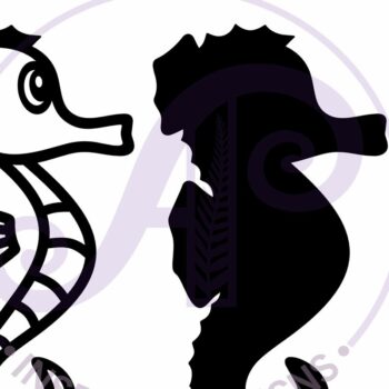 Intra απο ξύλο plywood 3mm-4mm πάχος – Seahorse Two Layer Cut out Wal Δίασταση  20x20 cm INTRAFABR-115336305 - Image 3