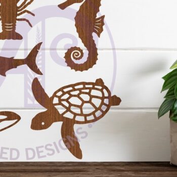 Intra απο ξύλο plywood 3mm-4mm πάχος – Sealife Cut out Design Set 3, Δίασταση  40x30 cm INTRAFABR-111771238 - Image 2