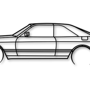 Intra απο ξύλο plywood 3mm-4mm πάχος – SEC 500 Car Silhouette Dxf Δίασταση  20x20 cm INTRAFABR-115683694 - Image 1