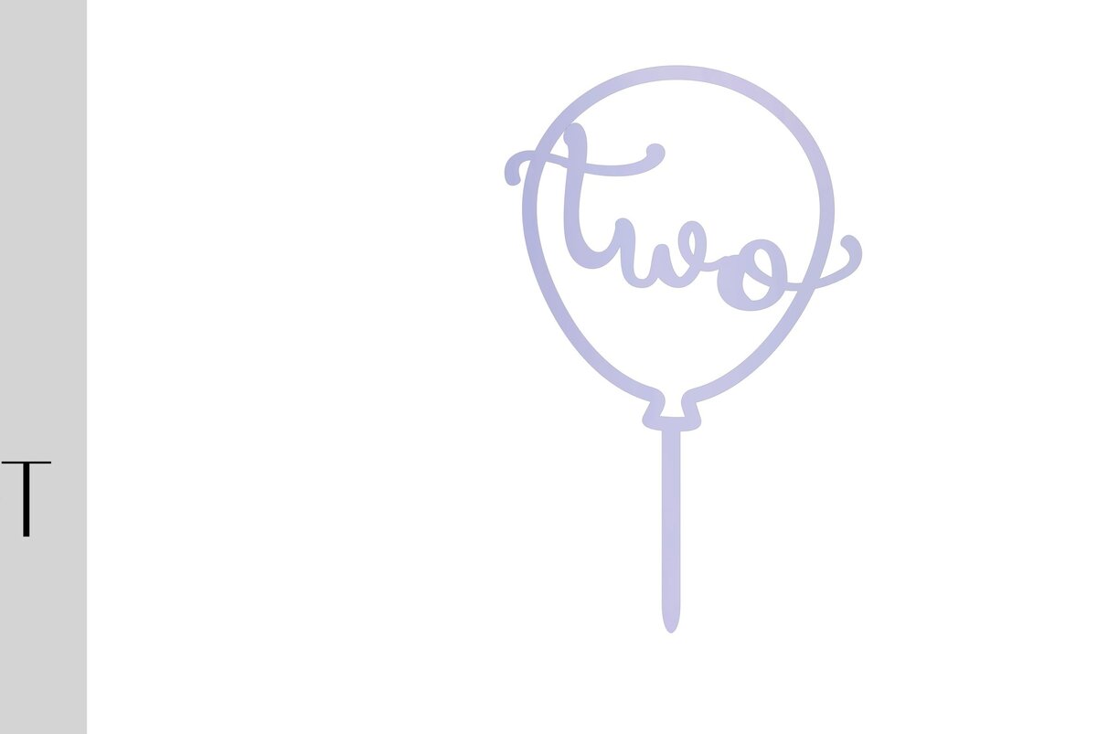 Intra απο ξύλο plywood 3mm-4mm πάχος – Δεύτερα Birthday Balloon Cake Topper Δίασταση  20x20 cm INTRAFABR-9805172