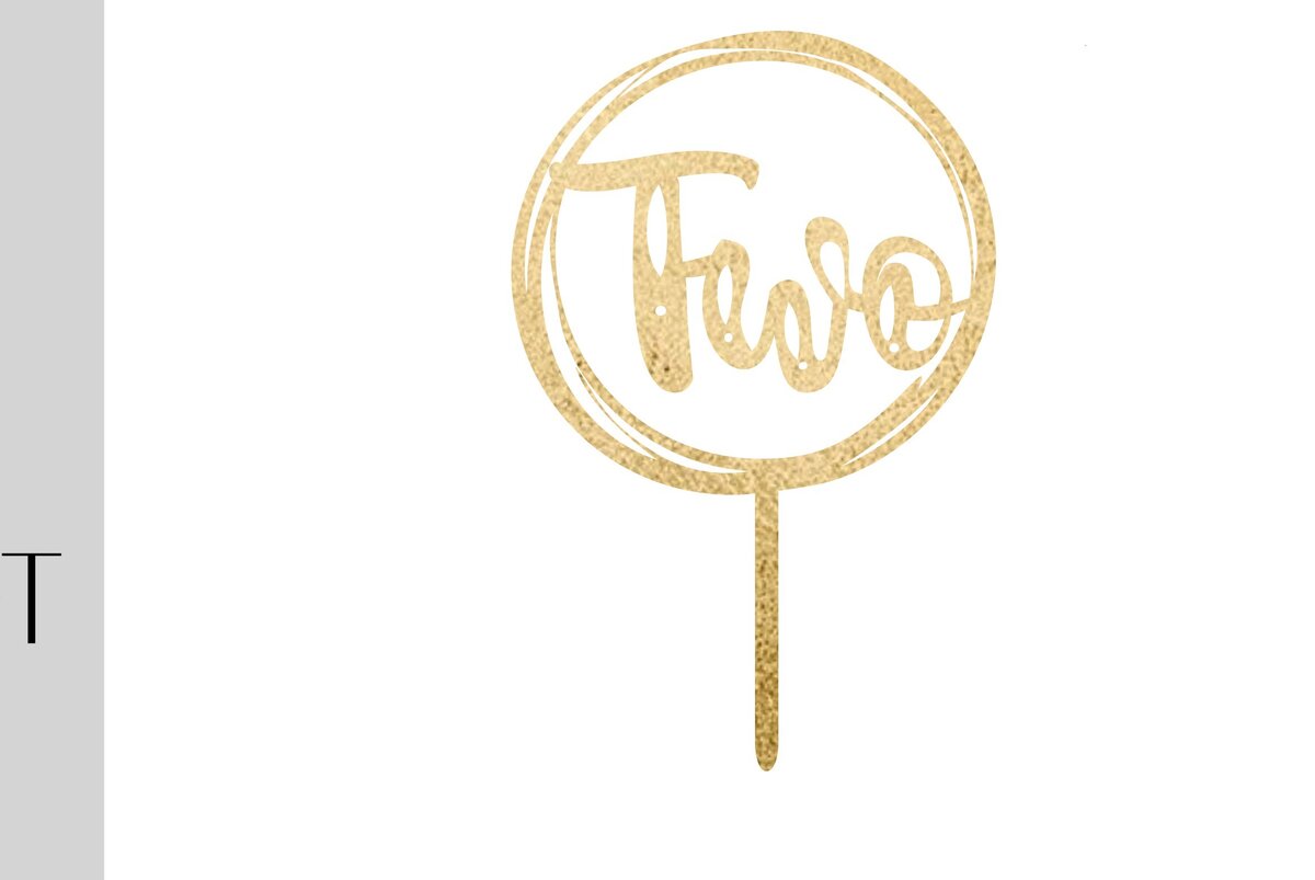 Intra απο ξύλο plywood 3mm-4mm πάχος – Αρχείο κοπής για δεύτερη τούρτα γενεθλίων Δίασταση  20x20 cm INTRAFABR-9778110