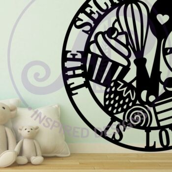 Intra απο ξύλο plywood 3mm-4mm πάχος – Επιτοίχια επιγραφή Secret Ingredient Baking, Δίασταση  20x20 cm INTRAFABR-81369094 - Image 2