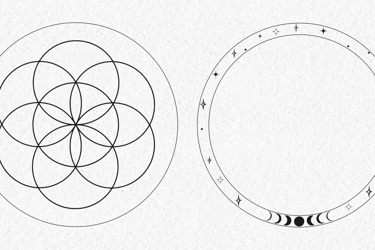 Intra απο ξύλο plywood 3mm-4mm πάχος – Seed of Life Crystal GrLaser Δίασταση  20x20 cm INTRAFABR-27547824