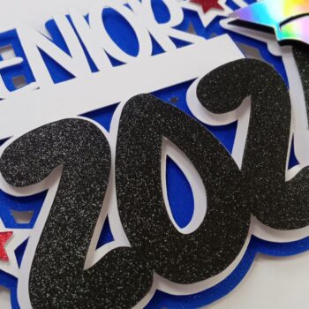 Intra απο ξύλο plywood 3mm-4mm πάχος – Senior 2024 Cake Topper Δίασταση  20x20 cm INTRAFABR-103154519 - Image 2