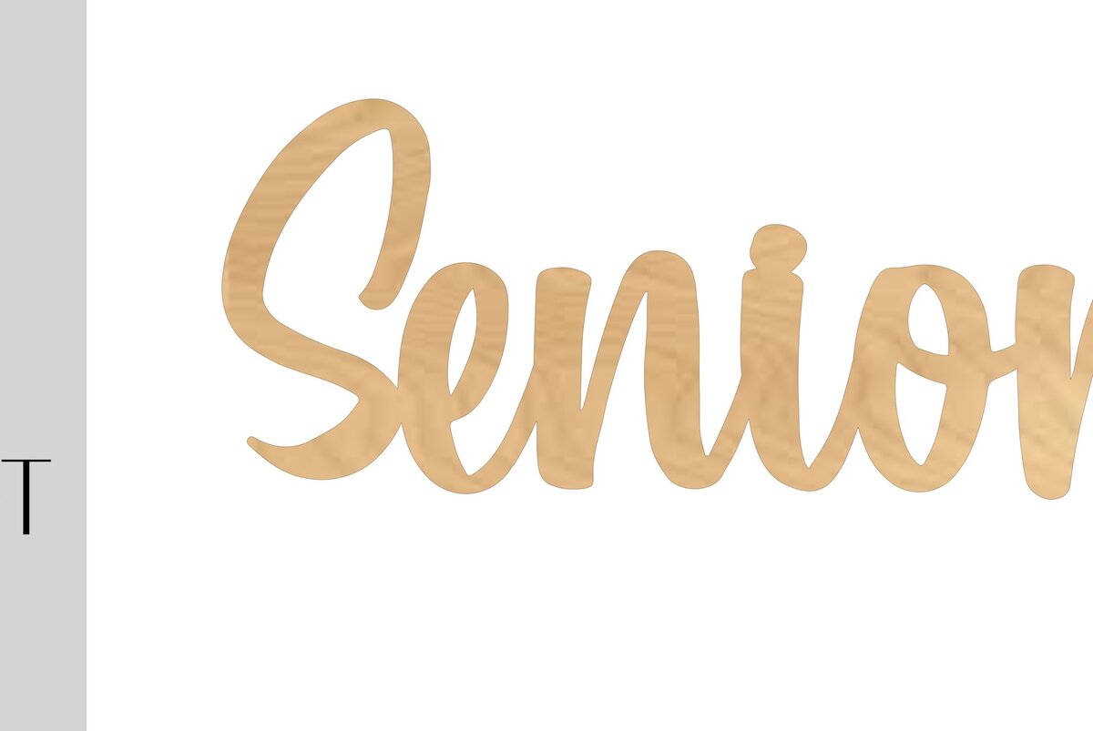 Intra απο ξύλο plywood 3mm-4mm πάχος – Senior Word Photo Prop Δίασταση  20x20 cm INTRAFABR-9779860