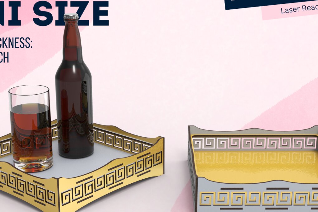 Intra απο ξύλο plywood 3mm-4mm πάχος – Δίσκος σερβιρίσματος | Αρχείο κοπής με λέιζερ | Λέιζερ Δίασταση  20x20 cm INTRAFABR-90938956