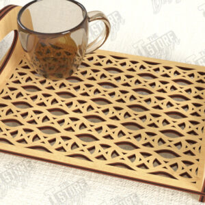 Intra απο ξύλο plywood 3mm-4mm πάχος – Δίσκος σερβιρίσματος | Δίσκος ορεκτικών για σνακ |CNC Δίασταση  20x20 cm INTRAFABR-119306884