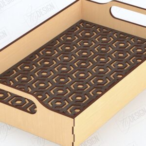 Intra απο ξύλο plywood 3mm-4mm πάχος – Δίσκος σερβιρίσματος | Δίσκος ορεκτικών για σνακ |CNC Δίασταση  20x20 cm INTRAFABR-119310549