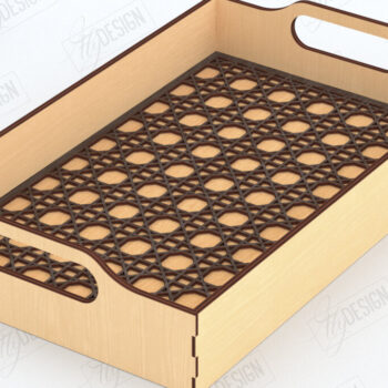 Intra απο ξύλο plywood 3mm-4mm πάχος – Δίσκος σερβιρίσματος | Δίσκος ορεκτικών για σνακ |CNC Δίασταση 20x20 cm INTRAFABR-119310551 - Image 1