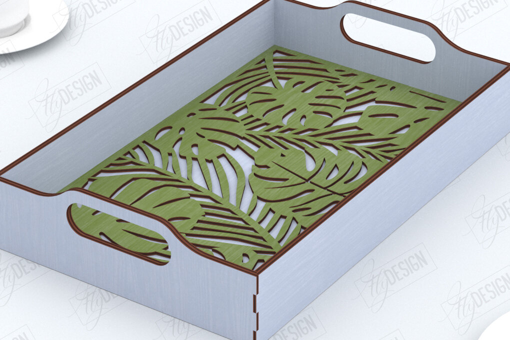 Intra απο ξύλο plywood 3mm-4mm πάχος – Δίσκος σερβιρίσματος | Δίσκος ορεκτικών για σνακ |CNC Δίασταση  20x20 cm INTRAFABR-119310555