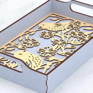 Intra απο ξύλο plywood 3mm-4mm πάχος – Δίσκος σερβιρίσματος | Δίσκος ορεκτικών για σνακ |CNC Δίασταση  20x20 cm INTRAFABR-119600998