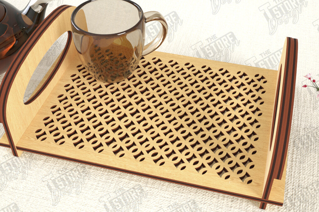 Intra απο ξύλο plywood 3mm-4mm πάχος – Δίσκος σερβιρίσματος | Δίσκος ορεκτικών για σνακ |CNC Δίασταση  20x20 cm INTRAFABR-119126128