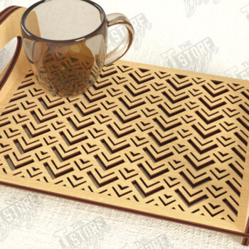 Intra απο ξύλο plywood 3mm-4mm πάχος – Δίσκος σερβιρίσματος | Δίσκος ορεκτικών για σνακ |CNC Δίασταση 20x20 cm INTRAFABR-119126130 - Image 1