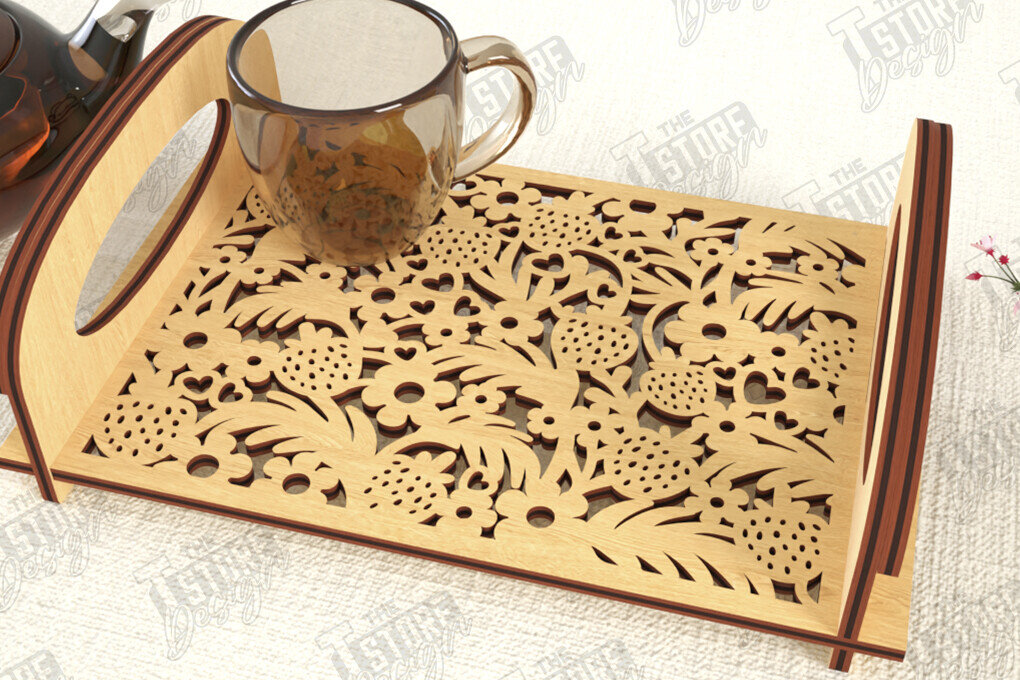 Intra απο ξύλο plywood 3mm-4mm πάχος – Δίσκος σερβιρίσματος | Δίσκος ορεκτικών για σνακ |CNC Δίασταση  20x20 cm INTRAFABR-119306873