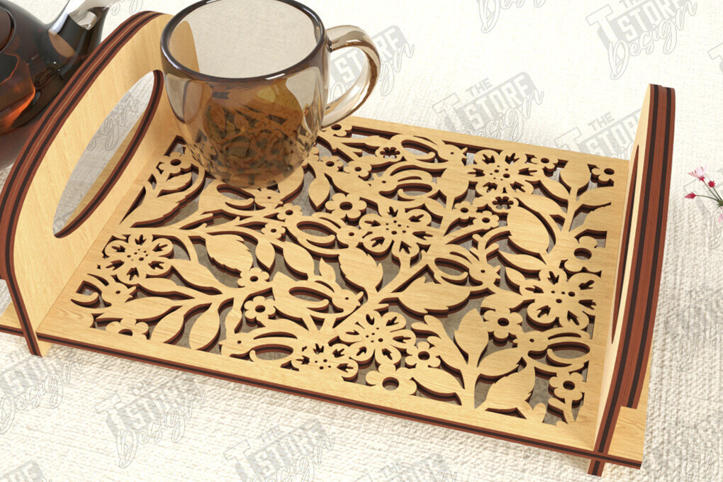 Intra απο ξύλο plywood 3mm-4mm πάχος – Δίσκος σερβιρίσματος | Δίσκος ορεκτικών για σνακ |CNC Δίασταση  20x20 cm INTRAFABR-119306880