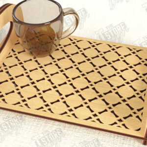 Intra απο ξύλο plywood 3mm-4mm πάχος – Δίσκος σερβιρίσματος | Δίσκος ορεκτικών για σνακ |CNC Δίασταση  20x20 cm INTRAFABR-119306881