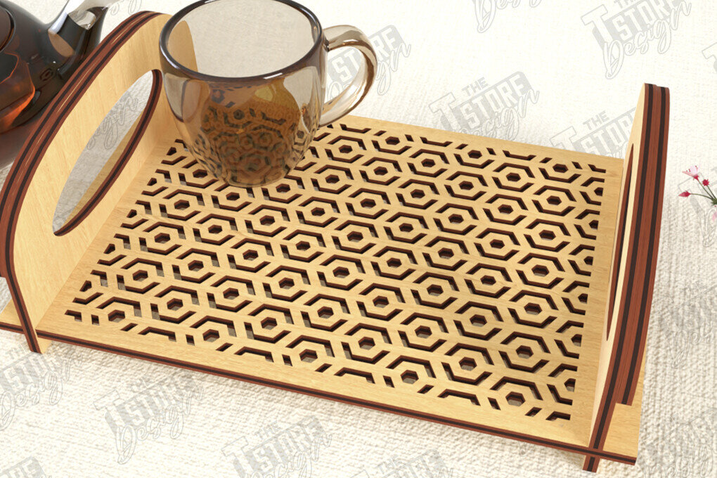 Intra απο ξύλο plywood 3mm-4mm πάχος – Δίσκος σερβιρίσματος | Δίσκος ορεκτικών για σνακ |CNC Δίασταση  20x20 cm INTRAFABR-119126126