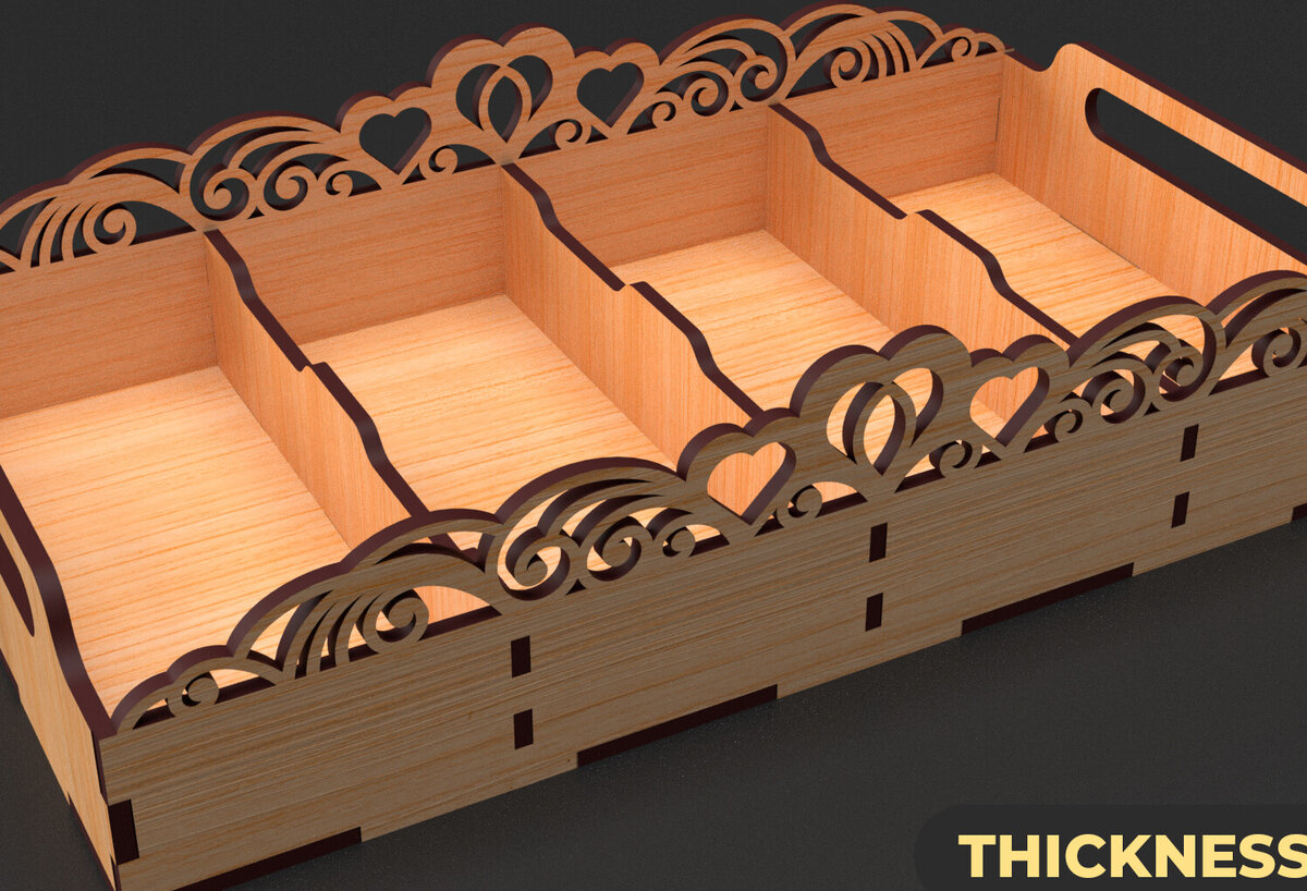 Intra απο ξύλο plywood 3mm-4mm πάχος – Δίσκος σερβιρίσματος για την Ημέρα του Αγίου Βαλεντίνου, Δίασταση  20x20 cm INTRAFABR-88672781