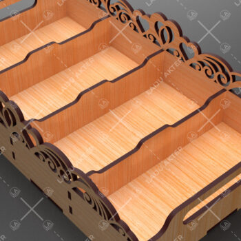 Intra απο ξύλο plywood 3mm-4mm πάχος – Δίσκος σερβιρίσματος για την Ημέρα του Αγίου Βαλεντίνου, Δίασταση  20x20 cm INTRAFABR-88672781 - Image 3