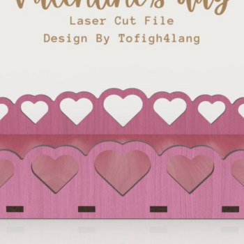 Intra απο ξύλο plywood 3mm-4mm πάχος – Δίσκος σερβιρίσματος για την Ημέρα του Αγίου Βαλεντίνου, Δίασταση  20x20 cm INTRAFABR-85182746 - Image 3