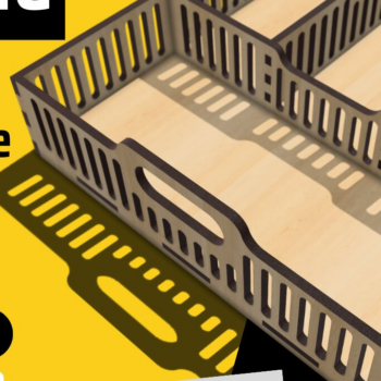 Intra απο ξύλο plywood 3mm-4mm πάχος – Δίσκος σερβιρίσματος με χερούλι | Δίασταση  20x20 cm INTRAFABR-83386859 - Image 1