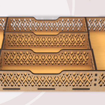 Intra απο ξύλο plywood 3mm-4mm πάχος – Δίσκοι σερβιρίσματος με διαχωριστικά, Δίασταση  20x20 cm INTRAFABR-83194254 - Image 4