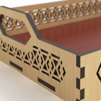 Intra απο ξύλο plywood 3mm-4mm πάχος – Δίσκοι σερβιρίσματος με λαβή, Δίασταση  20x20 cm INTRAFABR-81946448 - Image 7