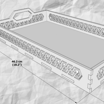 Intra απο ξύλο plywood 3mm-4mm πάχος – Δίσκοι σερβιρίσματος με λαβή, Δίασταση  20x20 cm INTRAFABR-81946448 - Image 8