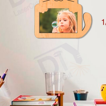 Intra απο ξύλο plywood 3mm-4mm πάχος – Σετ με 3 αστείες κορνίζες Δίασταση  20x20 cm INTRAFABR-111343345 - Image 3