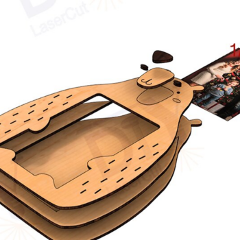 Intra απο ξύλο plywood 3mm-4mm πάχος – Σετ με 3 αστείες κορνίζες Δίασταση  20x20 cm INTRAFABR-111343345 - Image 4