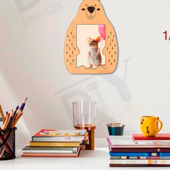 Intra απο ξύλο plywood 3mm-4mm πάχος – Σετ με 3 αστείες κορνίζες Δίασταση  20x20 cm INTRAFABR-111343345 - Image 5