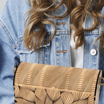 Intra απο ξύλο plywood 3mm-4mm πάχος – Σετ 3 Ξύλινη Τσάντα κομμένη με Laser Δίασταση 20x20 cm INTRAFABR-122623968 - Image 4