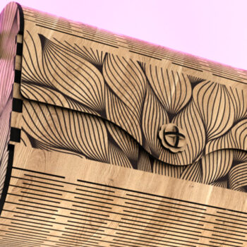 Intra απο ξύλο plywood 3mm-4mm πάχος – Σετ 3 Ξύλινη Τσάντα κομμένη με Laser Δίασταση 20x20 cm INTRAFABR-122623968 - Image 5