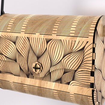 Intra απο ξύλο plywood 3mm-4mm πάχος – Σετ 3 Ξύλινη Τσάντα κομμένη με Laser Δίασταση 20x20 cm INTRAFABR-122623968 - Image 8